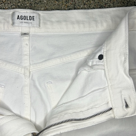 Agolde Harper crop wide leg white Jean- great for spring & summer!!! - Picture 3 of 7